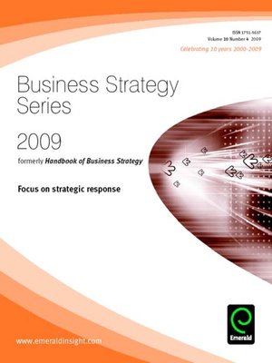 cover image of Business Strategy Series, Volume 10, Issue 4
